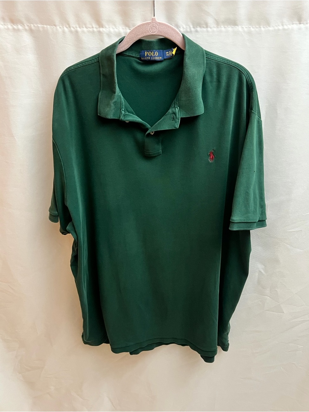Polo Ralph Lauren Men’s XXL Green Short Sleeve Polo Shirt Red Pony